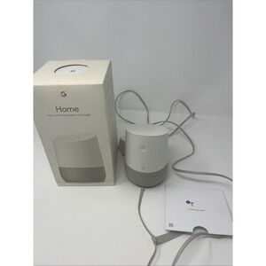 Google HOME Voice Activated Smart Speaker Google Assistant TESTED White Gray